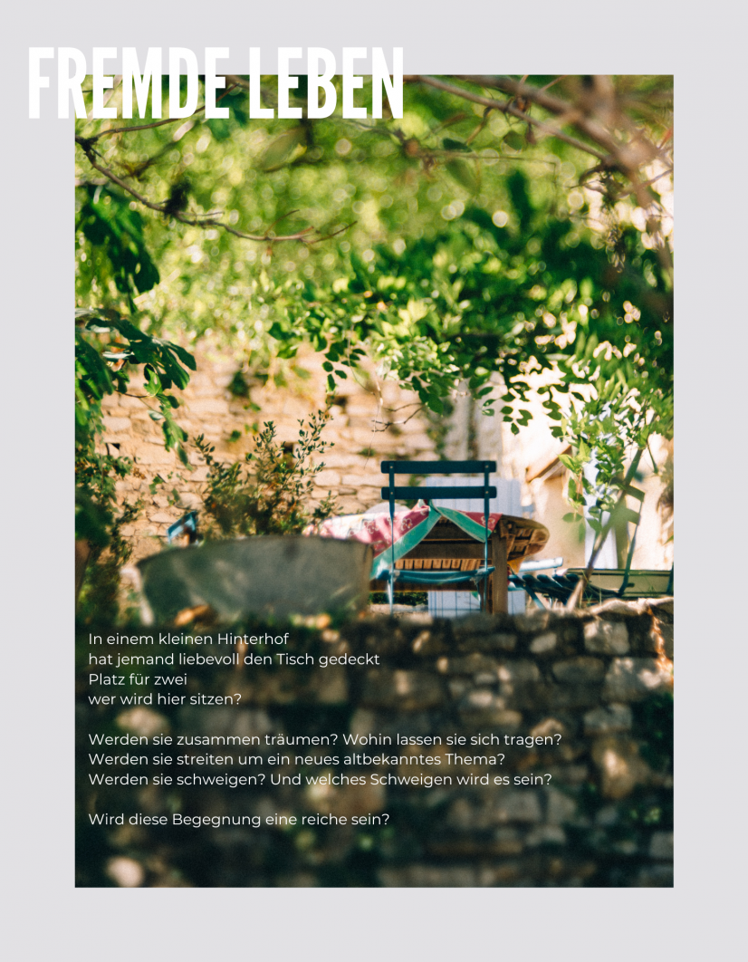 Fremde Leben, Poesie, sinnliche Fotografie